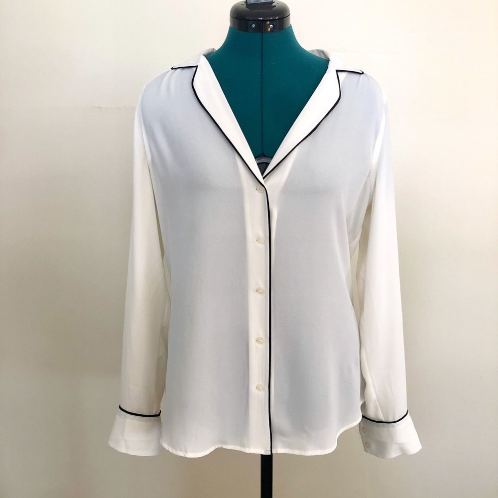 Express Off White Portofino Shirt SZ S